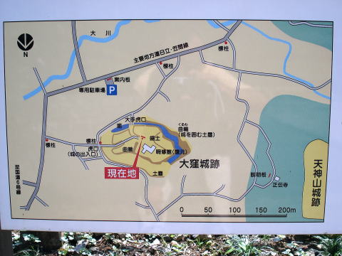 説明板の地図