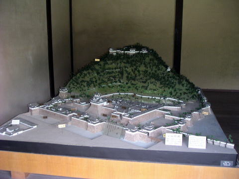 萩城の模型